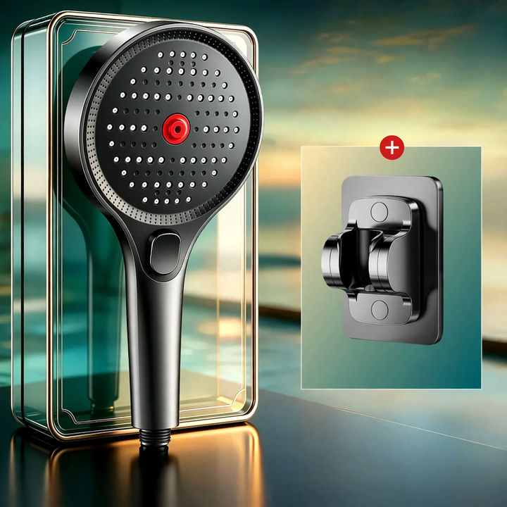 Shower head with pressure balance, multiple spray modes