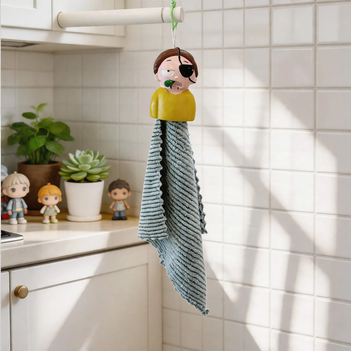 Cartoon towel made of coral fleece, super absorbent