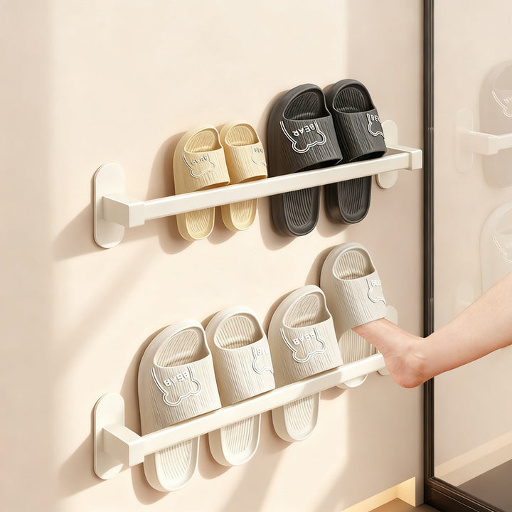 Bathroom slipper holder for hanging
