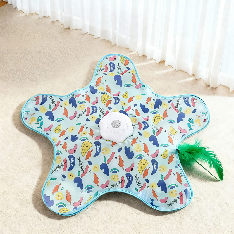 Electric cat toy with rotating disc
