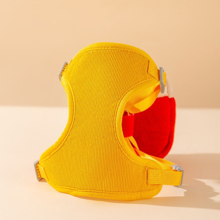 Chest harness with backpack for cats and small dogs