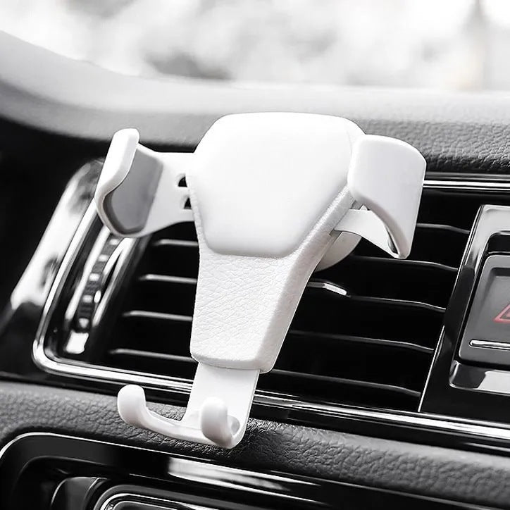 Car phone holder for the ventilation