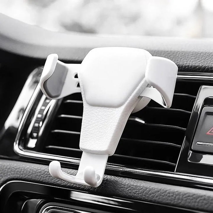 Car phone holder for the ventilation