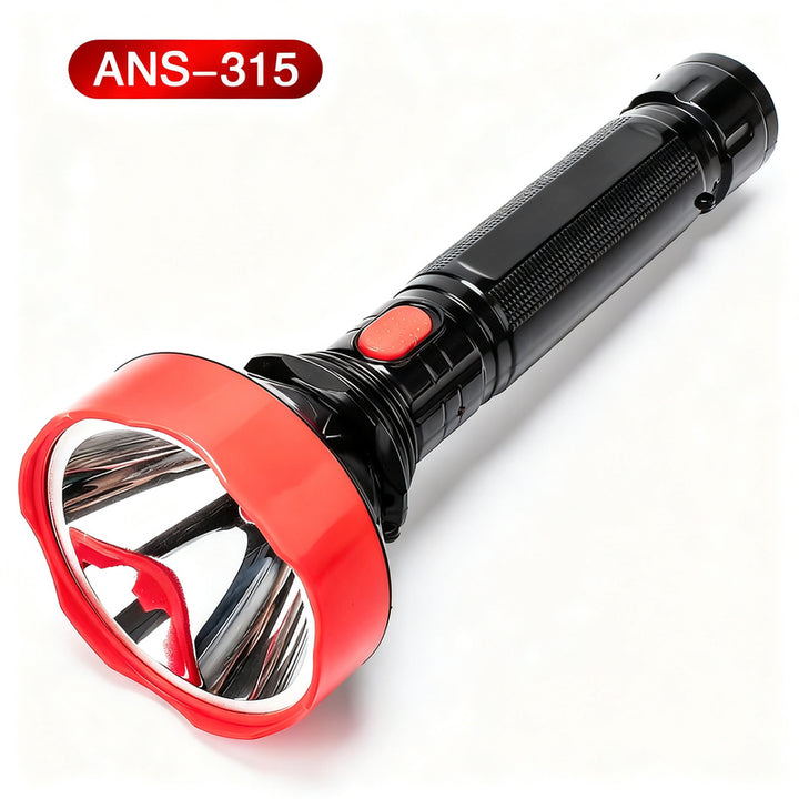 LED flashlight, rechargeable, 13–29 cm