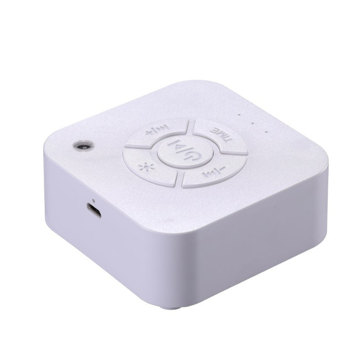 LED sleep companion with white noise and timer