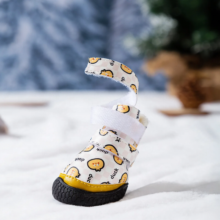 Dog shoes with fleece lining, non-slip
