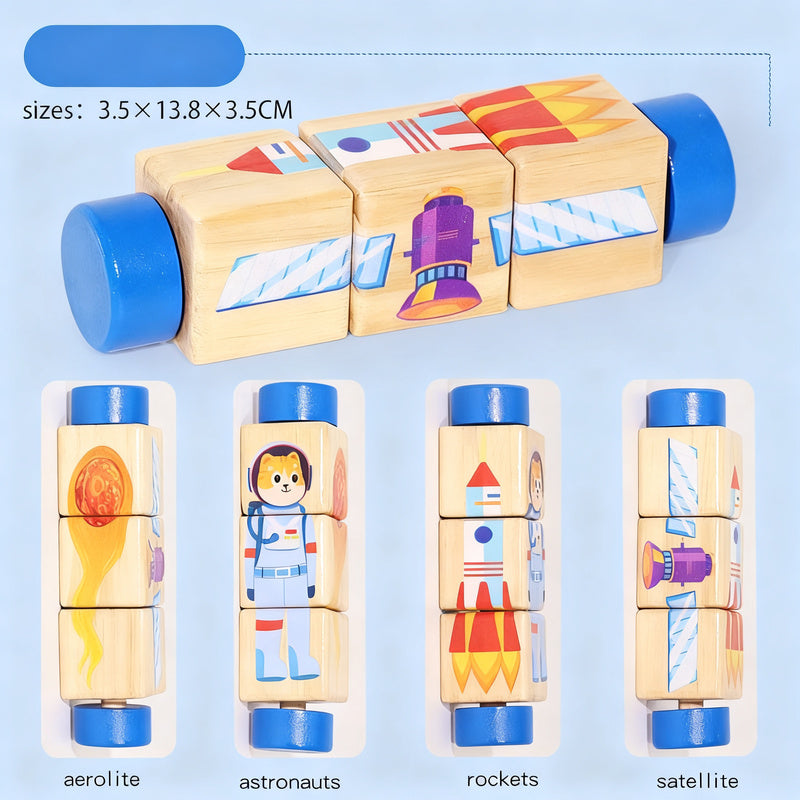 Wooden puzzle for babies, 0–3 years