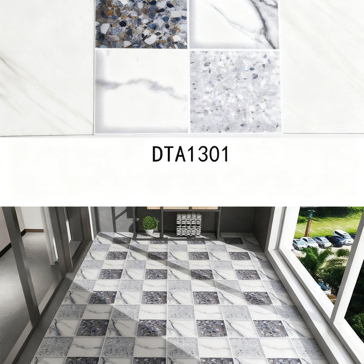 Self-adhesive PVC flooring with tile appearance