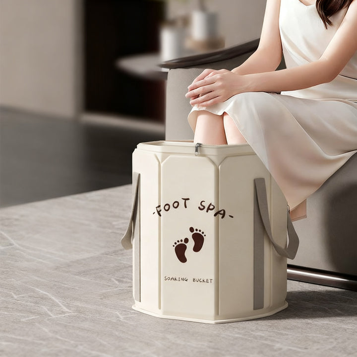 Portable foot bath made of PVC, foldable
