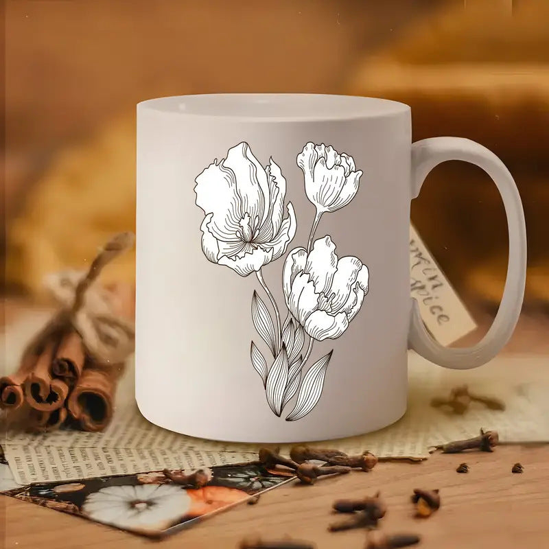 Personalized ceramic mug, 350–450 ml