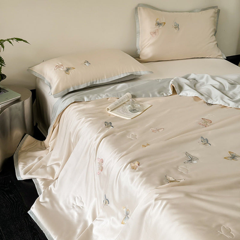 Lyocell summer bedding set, 4-piece, light and breathable