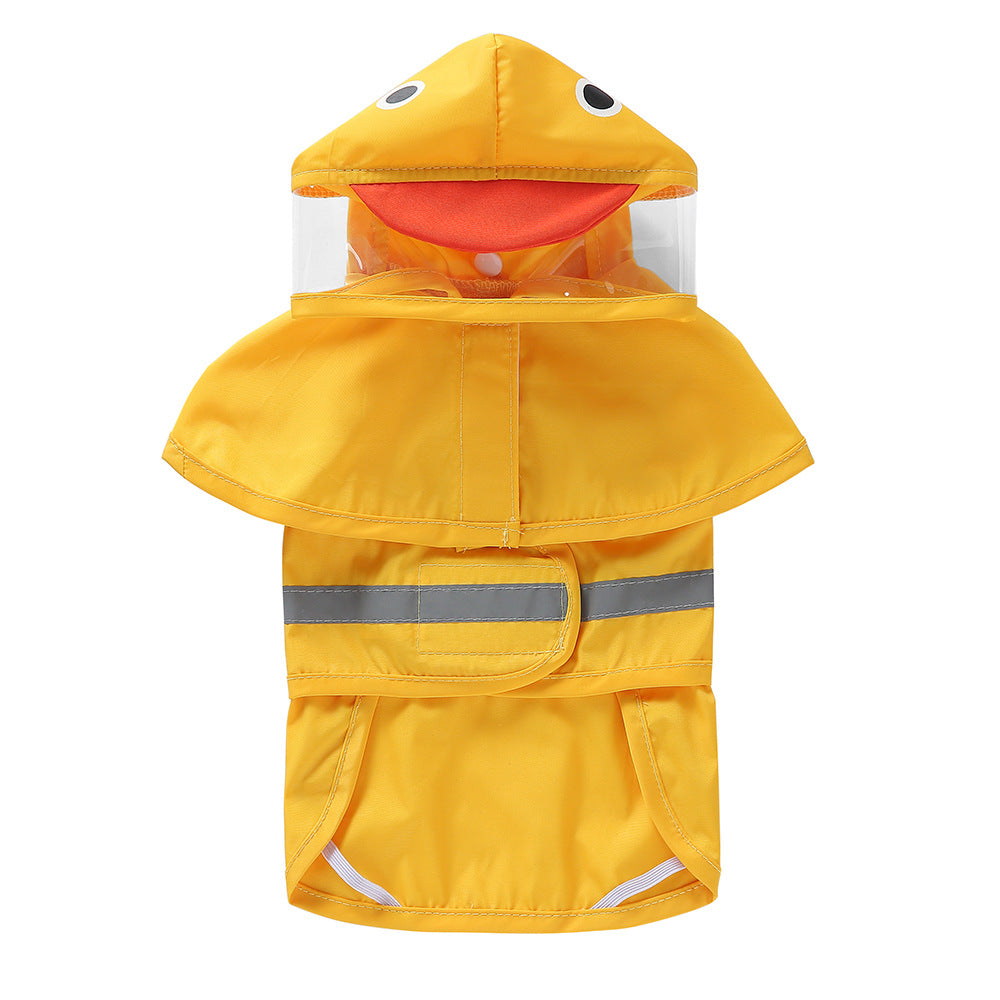 Dog rain jacket with reflectors, multiple designs