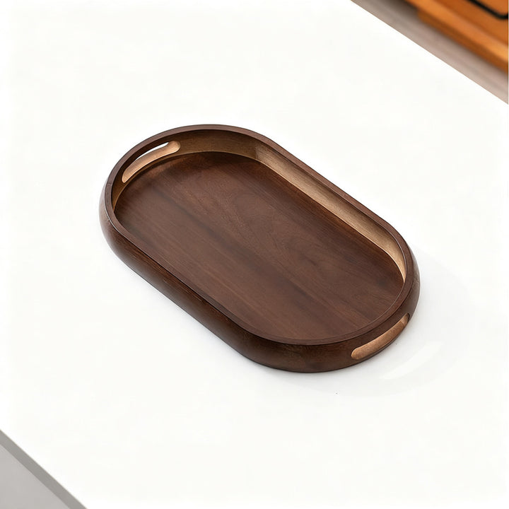 Bamboo serving tray, rectangular