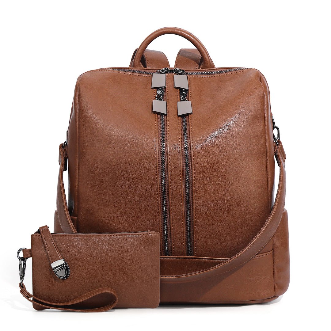 Women's Backpack, Canvas, Checkerboard Pattern