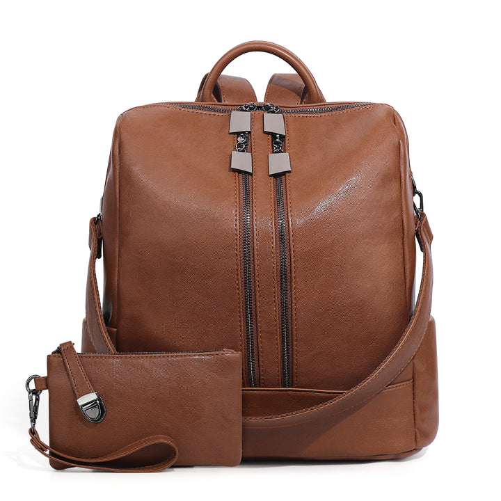 Women's Backpack, Canvas, Checkerboard Pattern