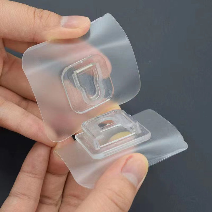 Plastic hook-and-loop fasteners, self-adhesive