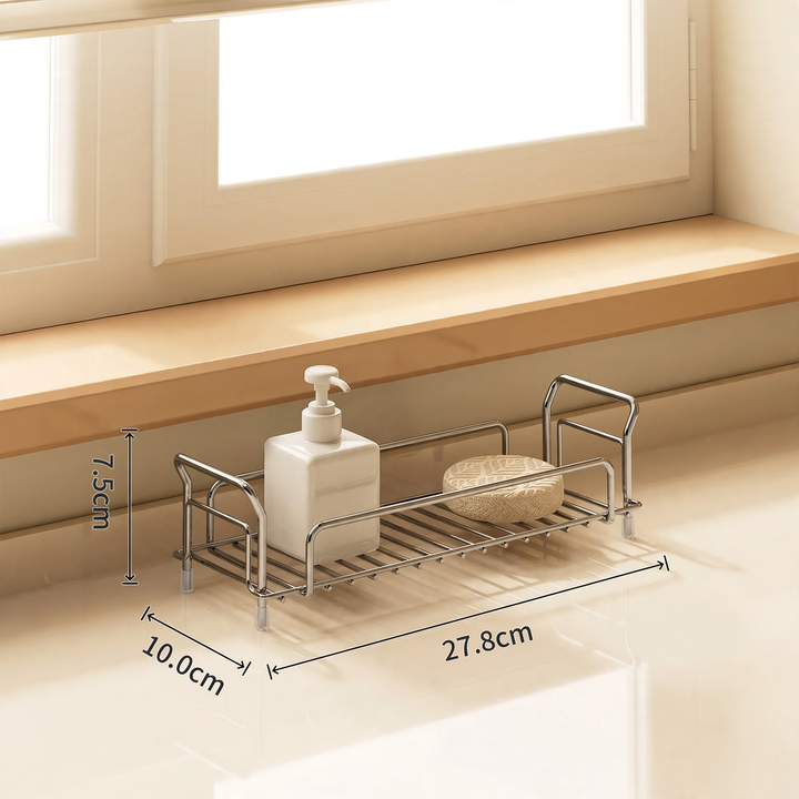 Draining rack for kitchen towels and sponges
