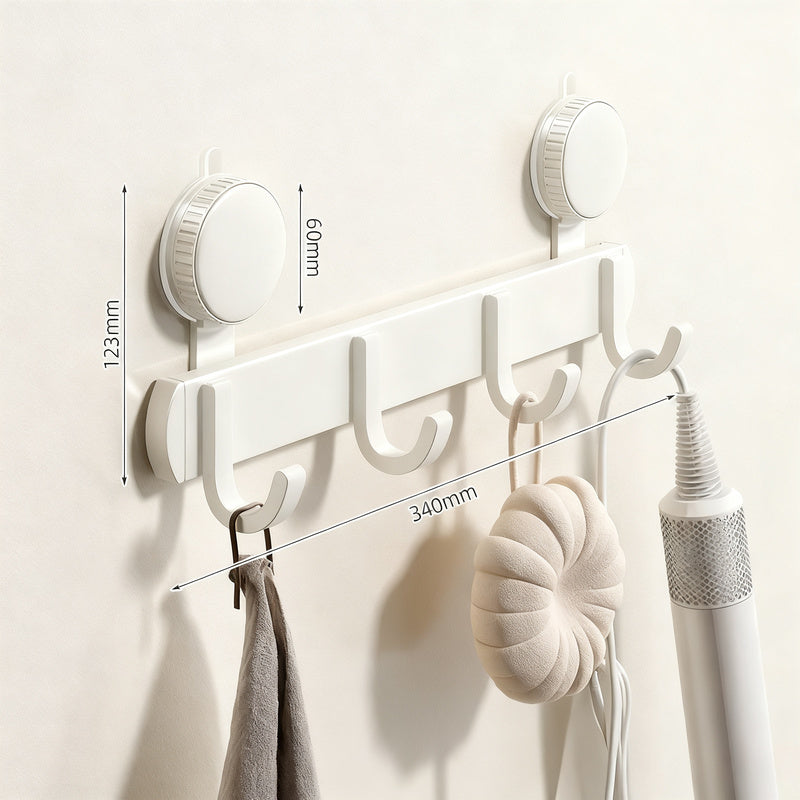 Aluminum suction cup wall hook, modern