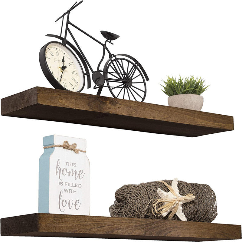 Wooden wall shelf, floating