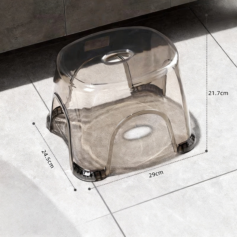 Plastic stool, non-slip, in two sizes