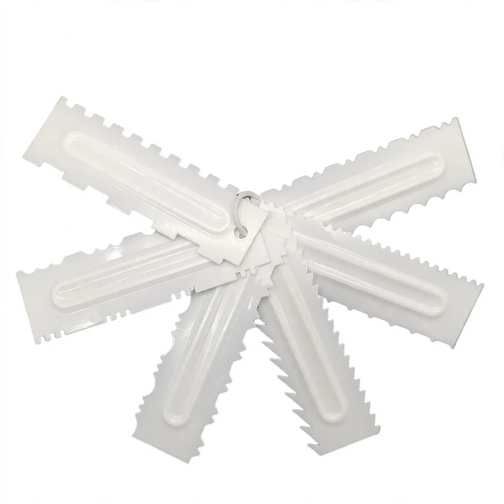 Dough Scraper Set 6-piece made of stainless steel