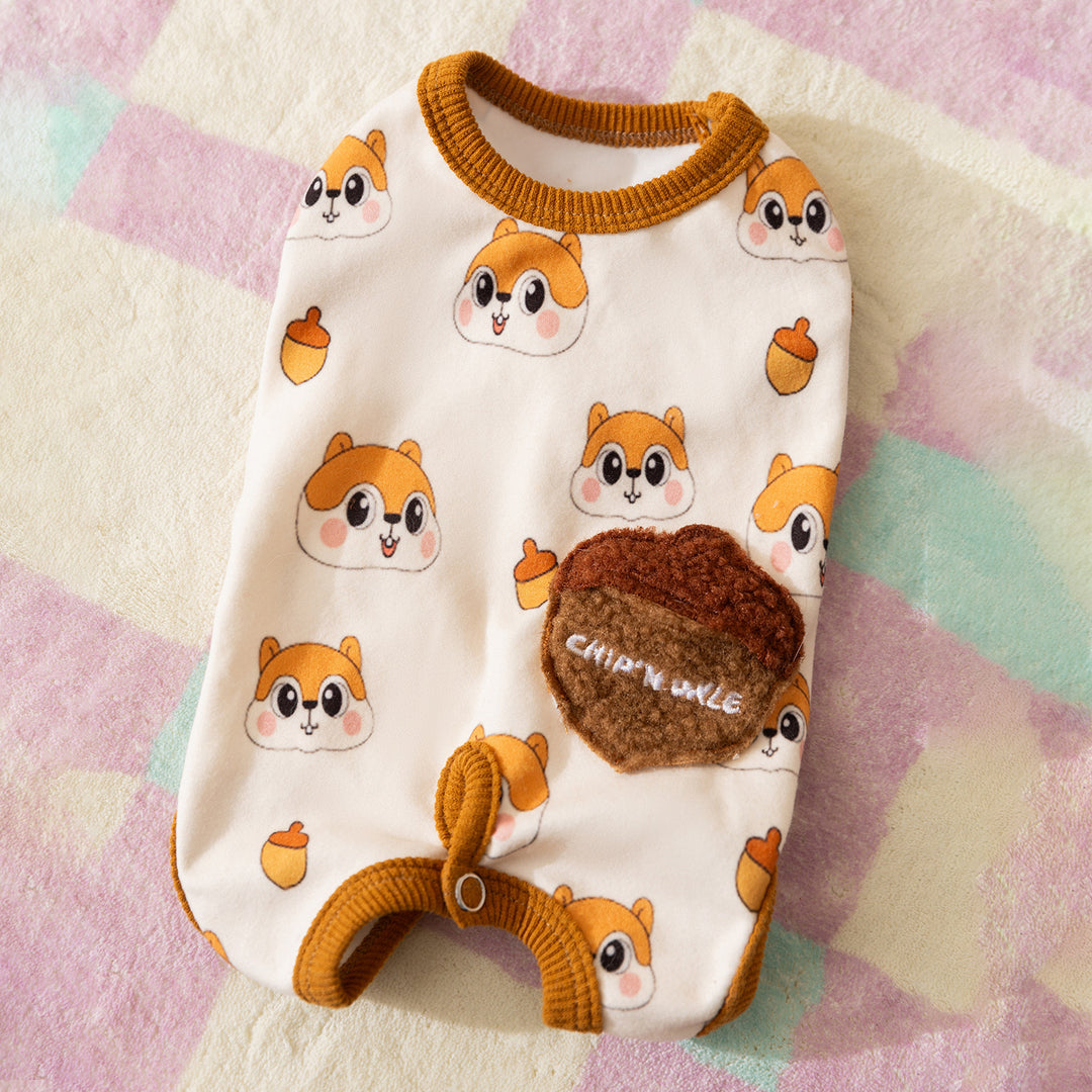 Fleece dog vest, sleeveless