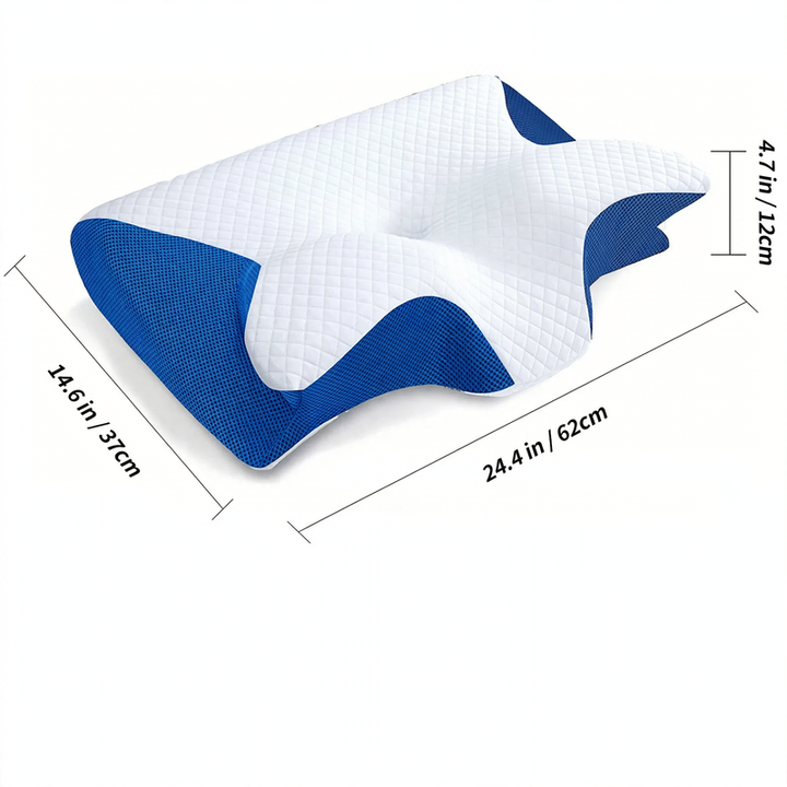 Memory foam neck support pillow