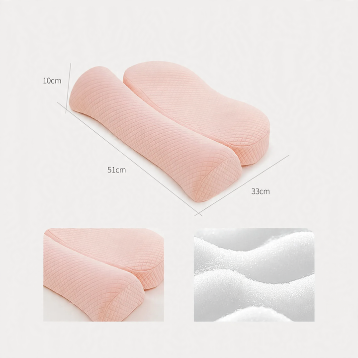 Memory foam neck pillow, washable