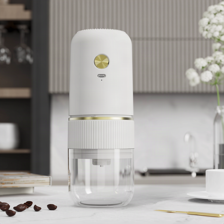 Manual coffee grinder made of stainless steel