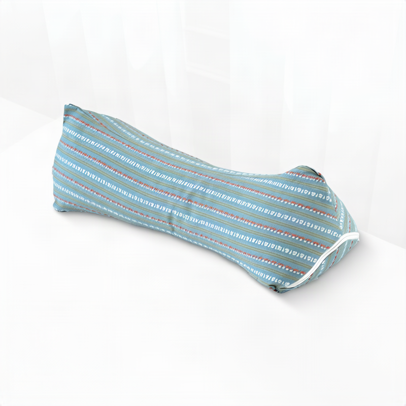Neck support pillow with buckwheat hull filling