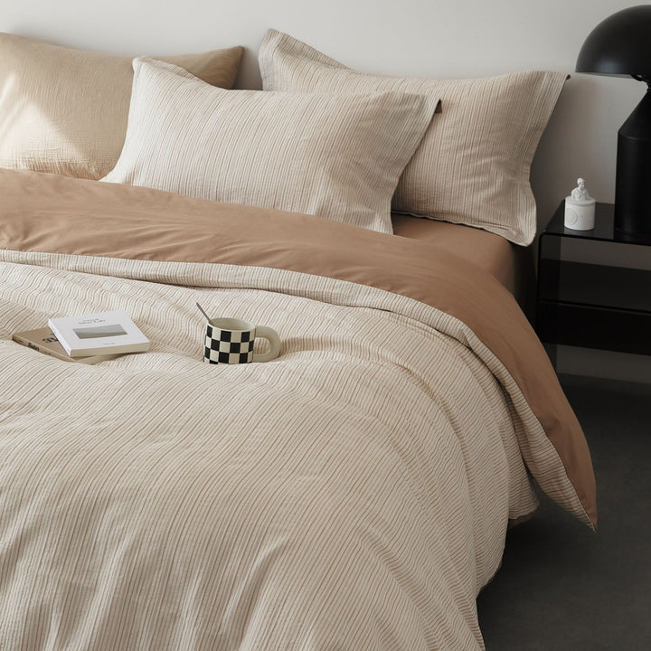 Bedding set, 4 pieces, cotton, minimalist design