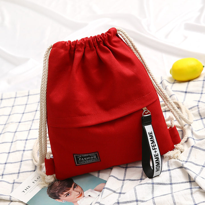 Lightweight backpack made of cotton fabric
