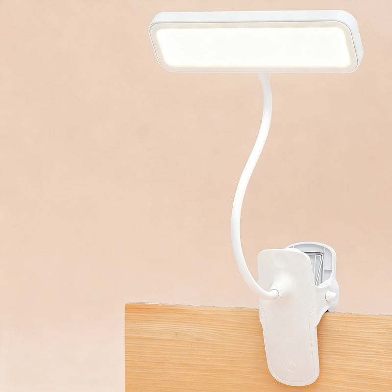 LED clip light with eye protection for learning