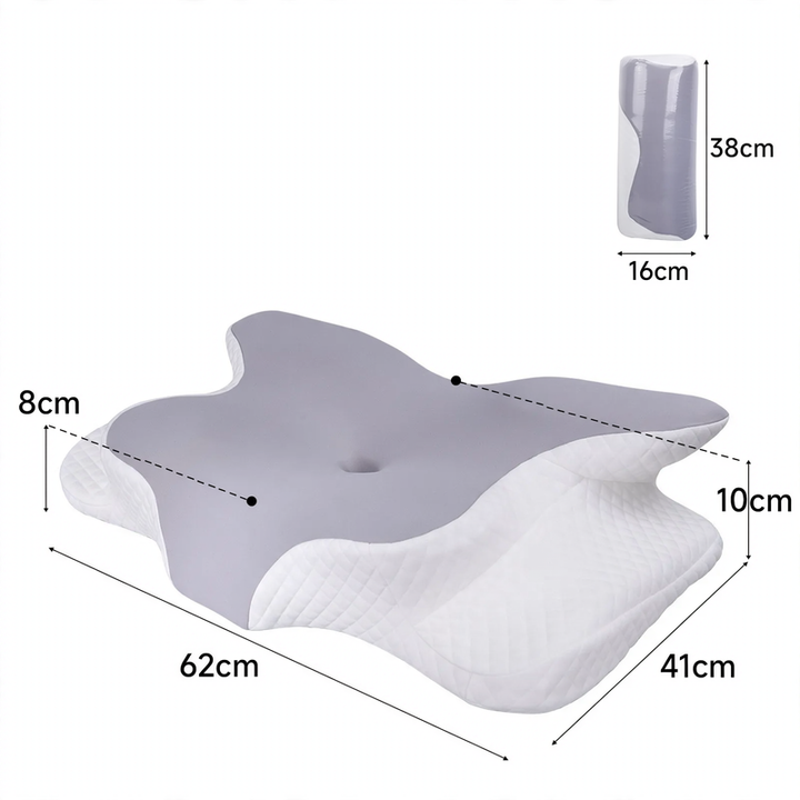 Butterfly-shaped neck support pillow made of memory foam