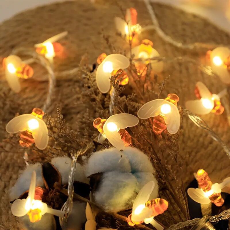 Solar string lights with stars and balls, 3.5 m