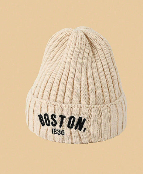 Children's hat with earflaps, knitted, warm