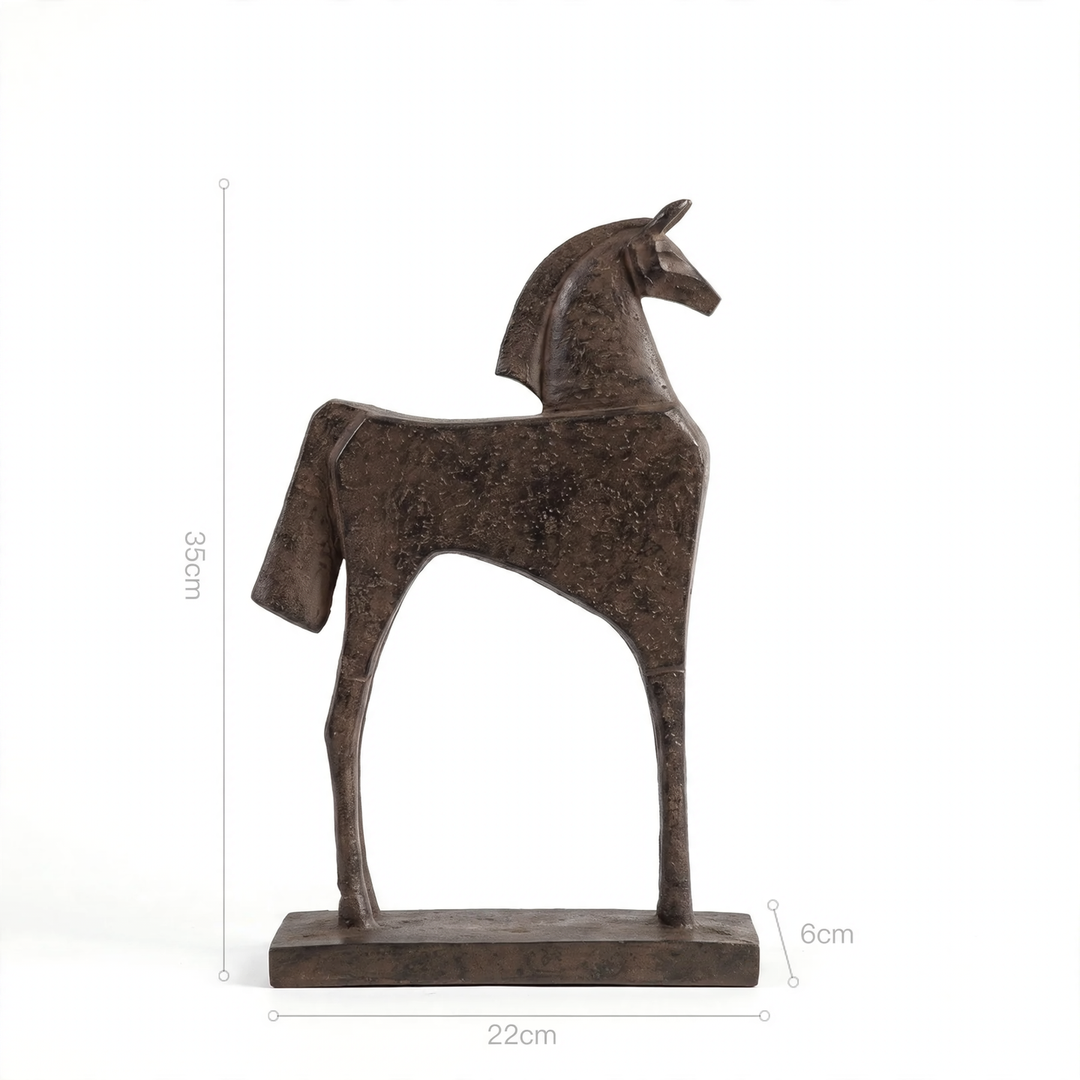 Animal sculpture made of resin, horse or cattle