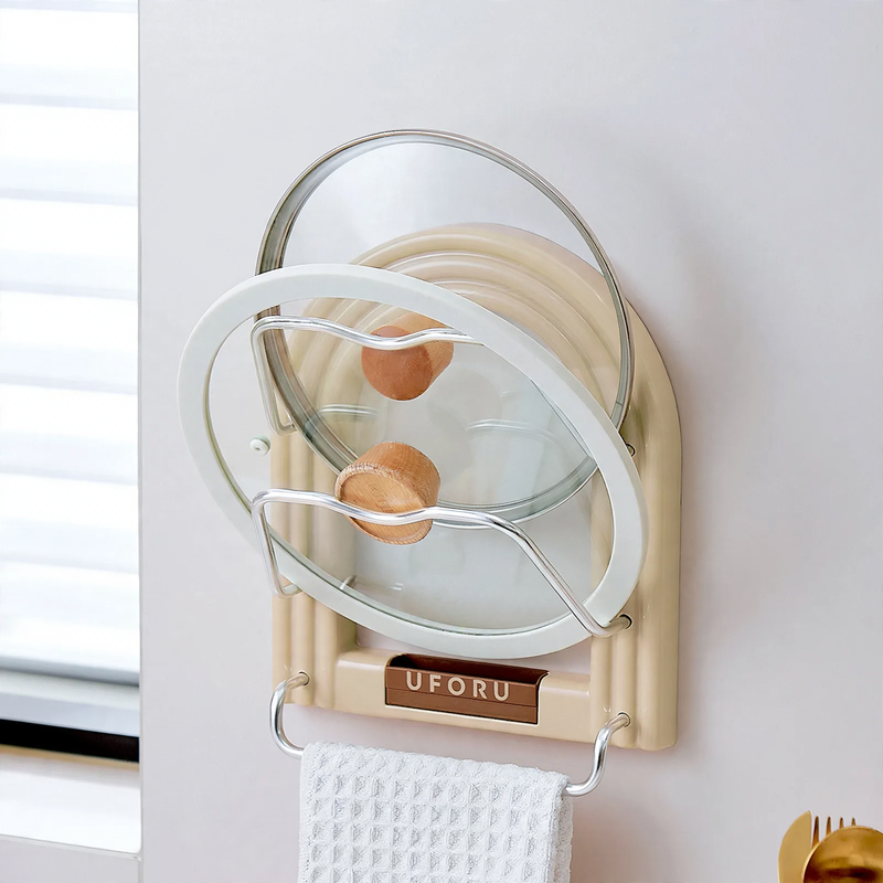 Wall shelf with suction cup, double layer, free mounting