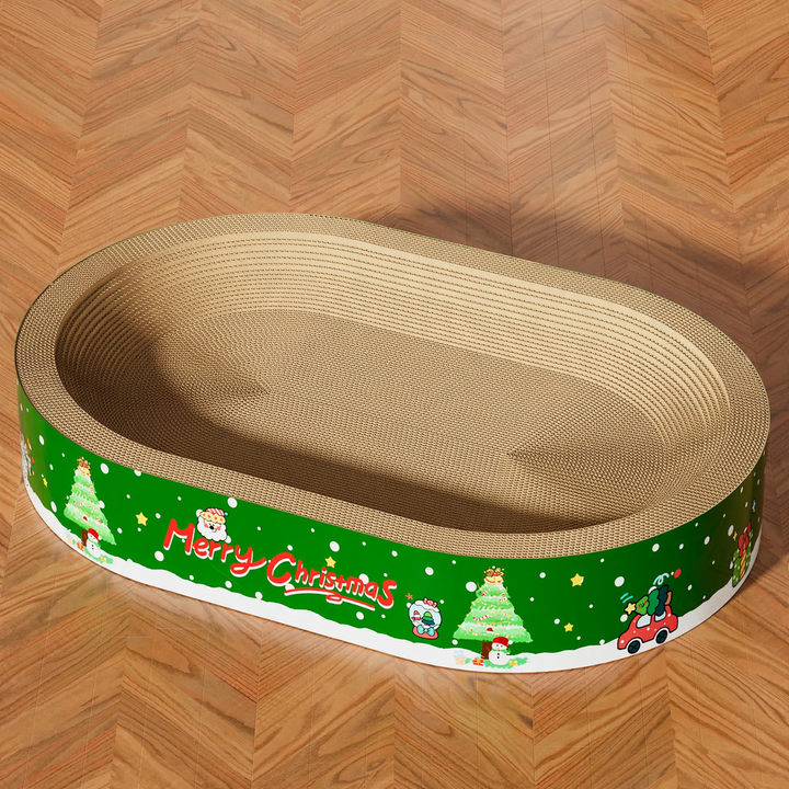 Cat scratching board made of corrugated cardboard