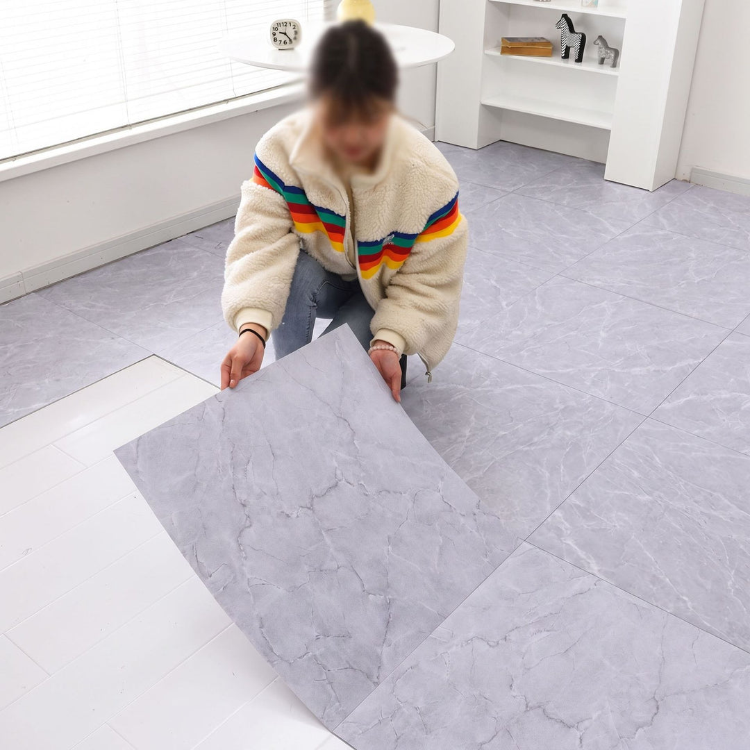 Marble floor sticker, self-adhesive