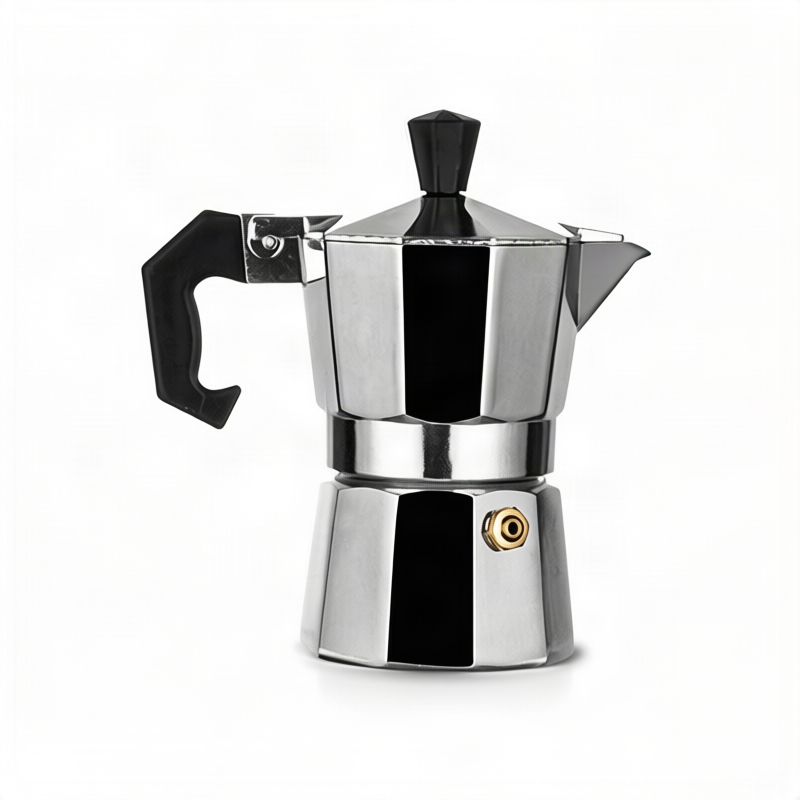 Stainless steel espresso maker