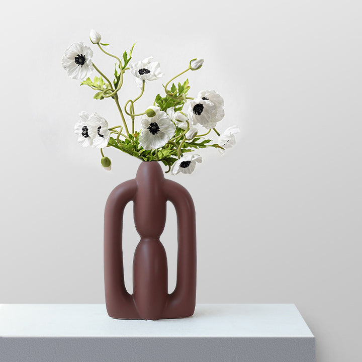 Ceramic flower vase, European style