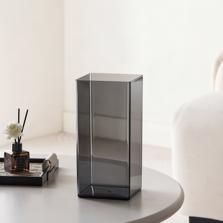 Glass cylinder flower vase, 18.5–28.5 cm, modern