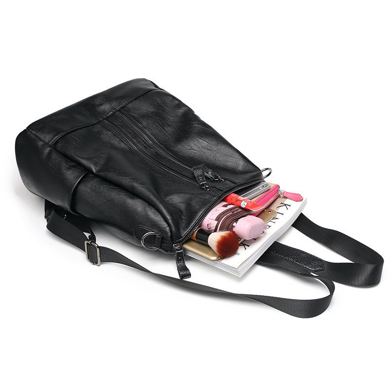 Backpack made of synthetic leather, leisure and travel