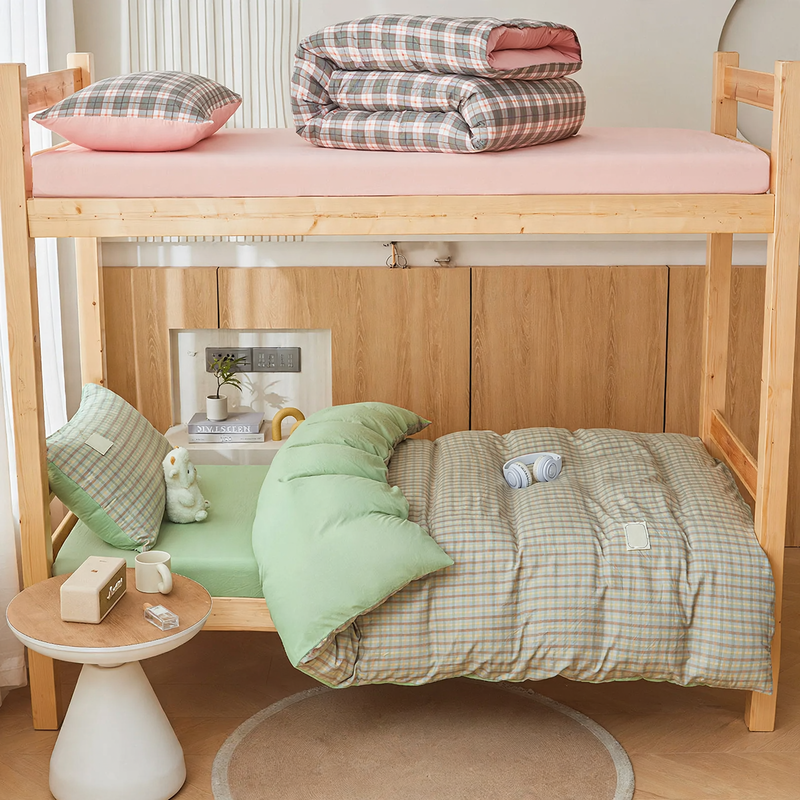 Cotton bedding set for student dorms
