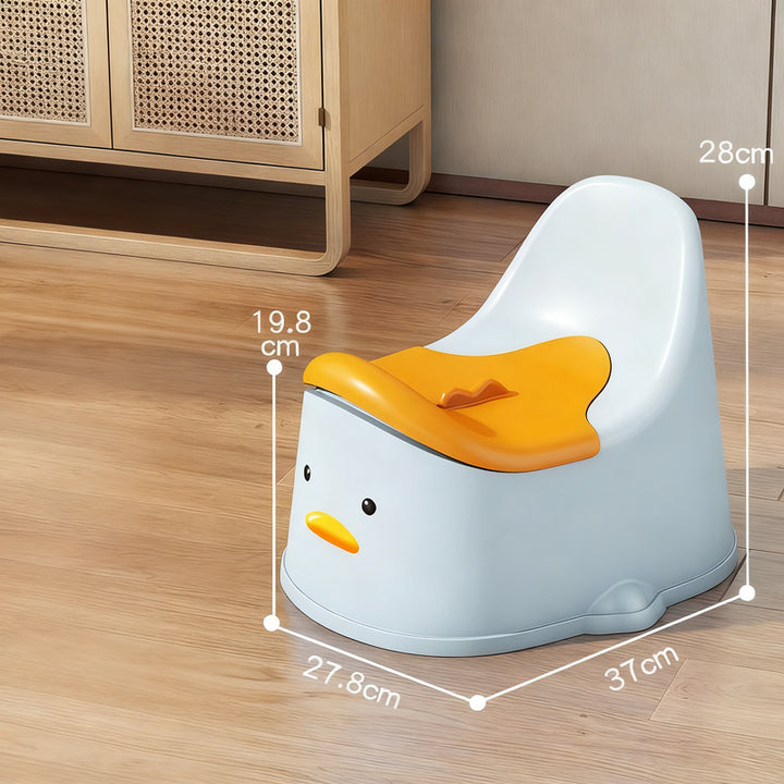 Toilet seat with backrest for children
