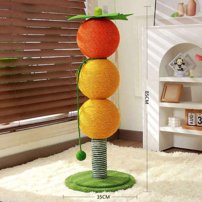 Cat scratching post made of sisal hemp