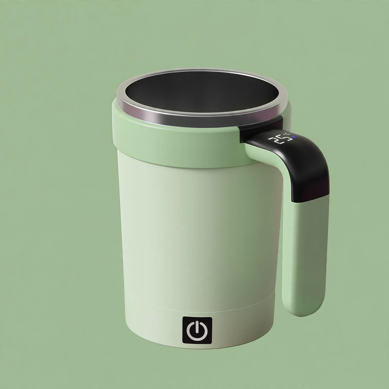 Electric stirring cup with temperature display, 380 ml