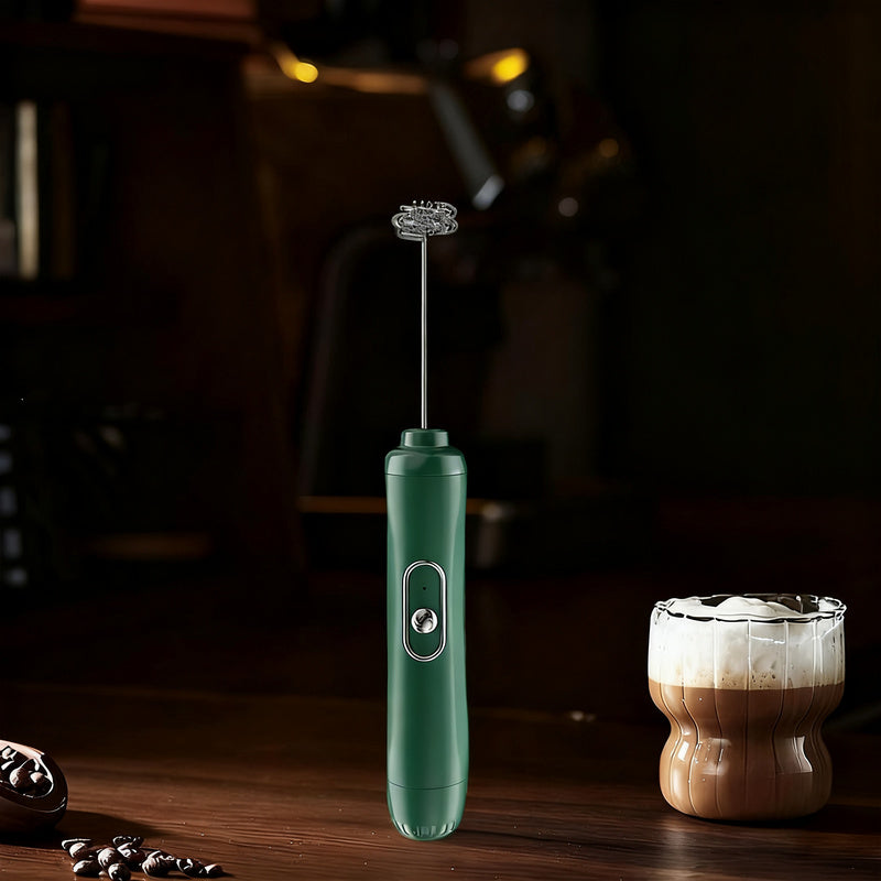 Electric milk frother, USB-C, multiple functions
