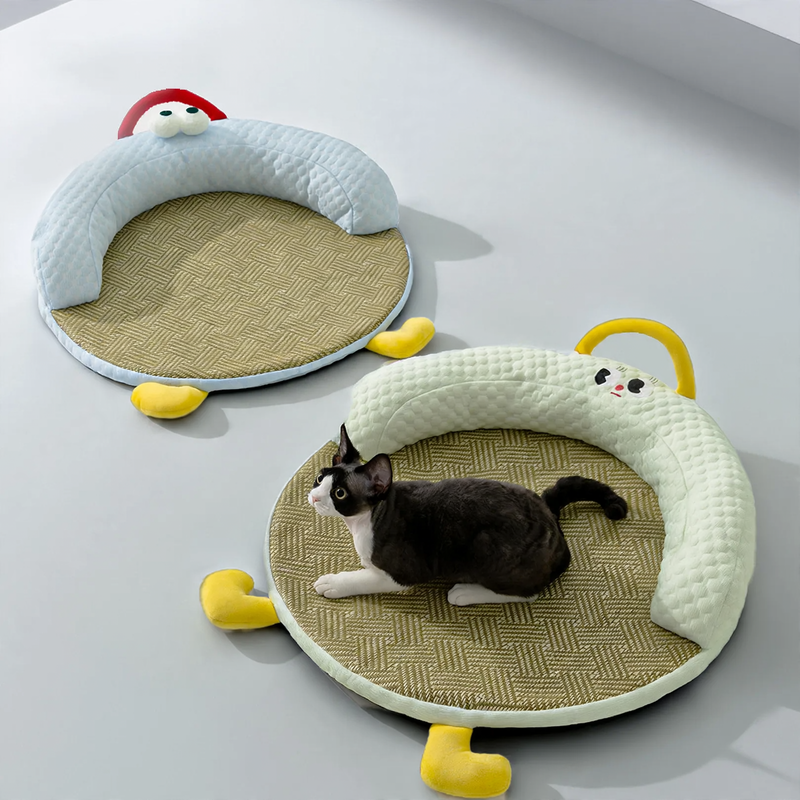 Cool bed for cats and dogs, round